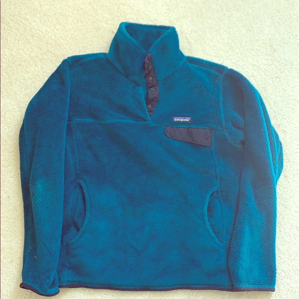 Patagonia women’s Re-Tool Snap-T Pullover Teal